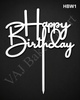 HBW1 White Happy Birthday Topper