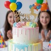 HB18 Acrylic Happy Birthday Topper