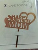 HBM2 Acrylic Happy Birthday Topper