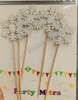 Silver Snow Flakes Topper