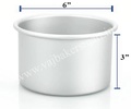Round Cake Tin 6" x 3"