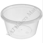 500ml Round Transparent Container with Lid (Pack of 5)