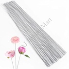 White Floral Stem Wire 12inch (24 Gauge)