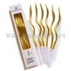 Gold Zigzag Candles