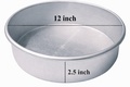 Round Cake Tin 12" x 2.5"