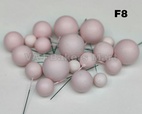 Pink Matte Finish Faux Balls (F08)