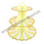 CS10 Paper Cup Cake Stand (Yellow & White)