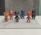 Avengers & Justice League Hero Figurines 3.5"H (Pack of 6)