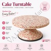 360 Degree Smooth Decorative Rotating Fiber Cake Decorating Turntable