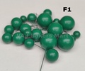 Dark Green Matte Finish Faux Balls (F01)