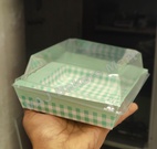 Square Direct Baking Liner with Lid 250gms (Pack of 5)