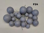 Pastel Black Matte Finish Faux Balls (F24)
