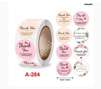 CDA284 Thank you Sticker Roll 1inch (500 Stickers)