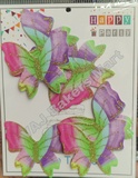 BTG26 Glittery Wings Butterfly Topper