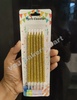 Gold Glitter Candles