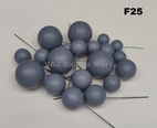Grey Matte Finish Faux Balls (F25)