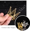 Metal Mini Cake Crown - Gold
