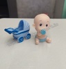 Baby Boy with Cradle Toy (Blue)
