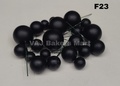 Black Matte Finish Faux Balls (F23)