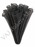 Noor Net 3-4M (Wrinkled Wave Mesh) - Black
