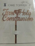 DT3 Acrylic Holy Communion Cake Topper