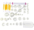 46Pcs Fondant Tools & Cutter Set
