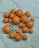Orange Metallic Faux Balls