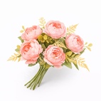 PB28 Soft Pink Peony Bunch 6F