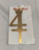 Acrylic Numerical Topper No.4