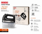 Usha 300 W Hand Mixer Beater HM3732 5speed