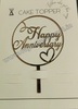 HA15 Acrylic Happy Anniversary Topper