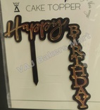 HB29 Acrylic Happy Birthday Topper