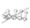 Star Shape Plunger Cutter (Pack of 4)
