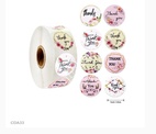 CDA33 Thank you Sticker Roll 1inch (500 Stickers)