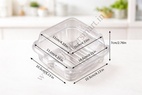 PVC Bento Box (Pack of 3)