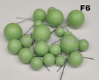 Lime Green Matte Finish Faux Balls (F06)