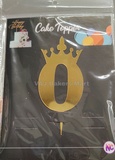 Acrylic Numerical Topper with Crown Big No.0