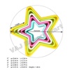 Colourful Star Shape Cookie/Biscuit/Fondant/Cake Cutter - 5pcs