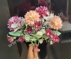 FB9 Dahlia 2in1 Peach & White Colour Bunch