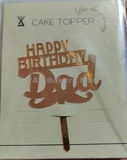 HBD Acrylic Happy Birthday Dad Topper