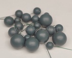 Grey Green Matte Finish Faux Balls (F05)