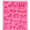 Crown & Bow Design Fondant Mould