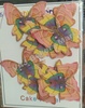 BTG32 Glittery Wings Butterfly Topper