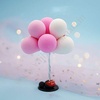 8 pcs Soft Rubber Balloon Bunch (Pink)