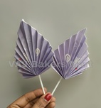 Violet Palm Leaf Topper