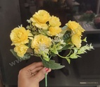 FB7 Camelia Yellow 5Pc Flower Bunch