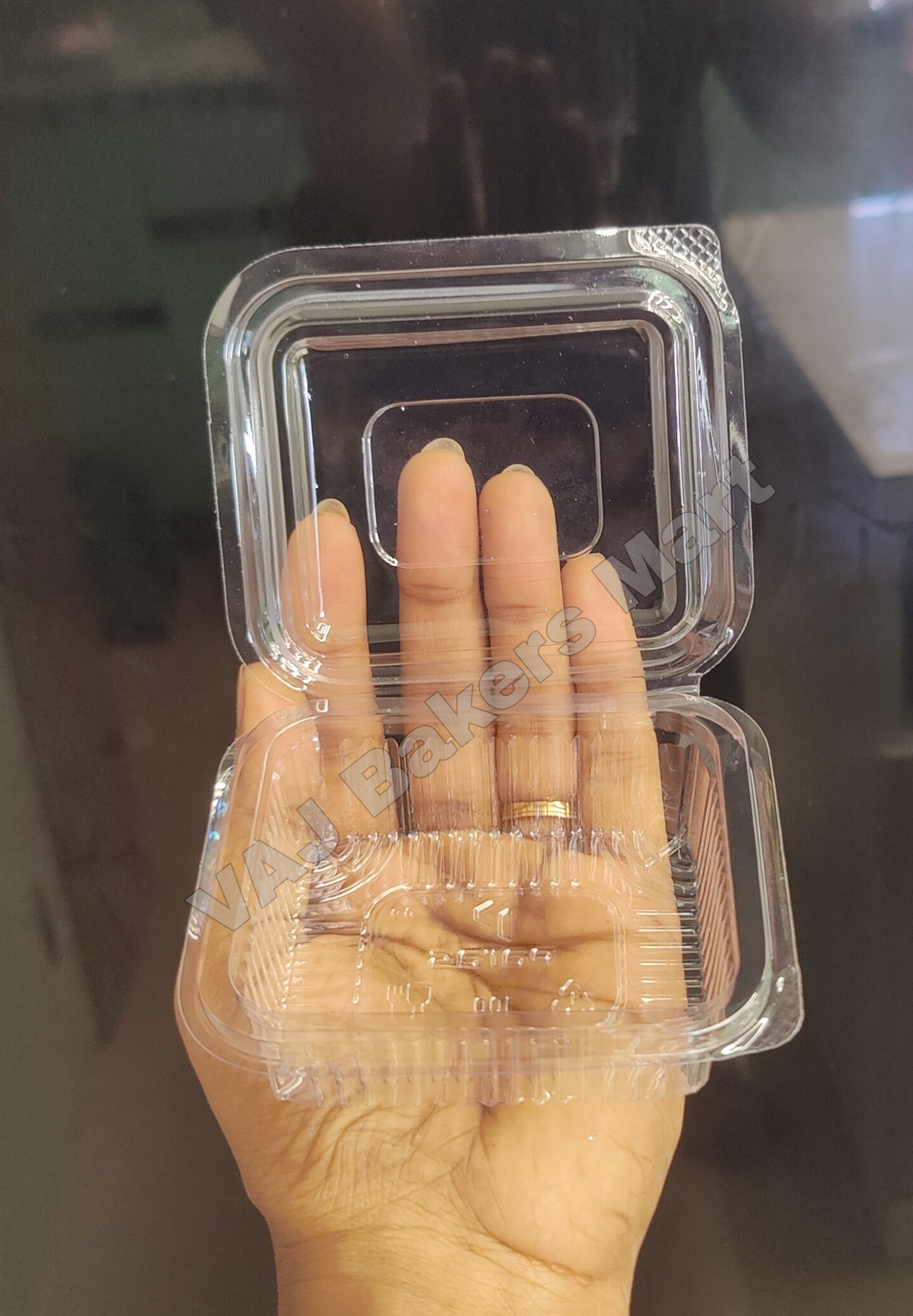 100ml Brownie PVC Hinge Box (Pack of 10)