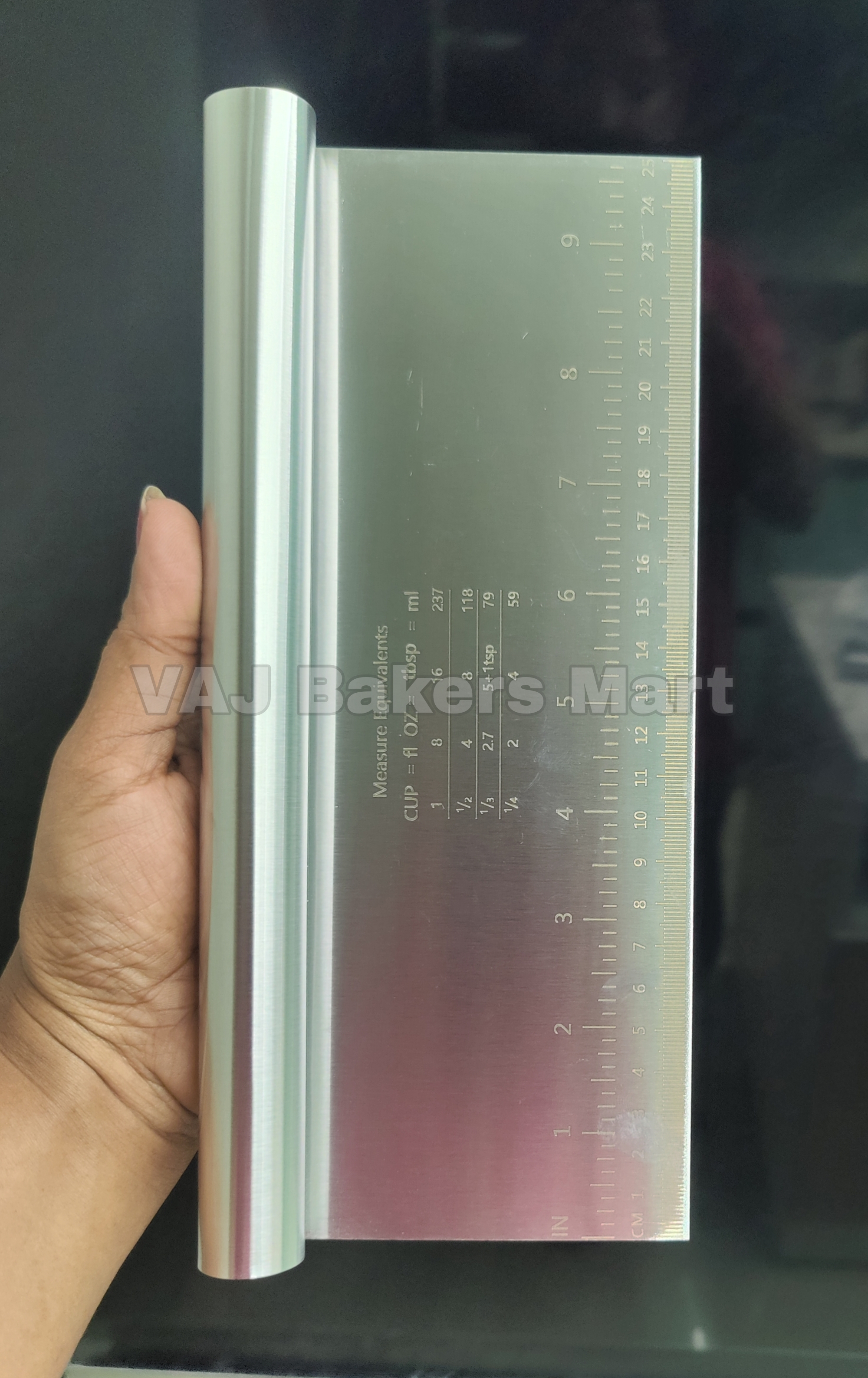 10" Food Scrapper Icing Smoother Blade with Scale Cutting