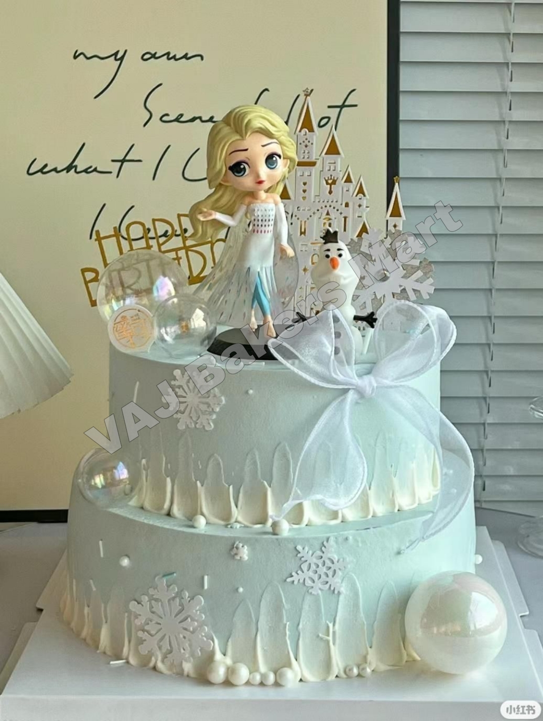 D8 Princess Elsa Figurine Cake Topper