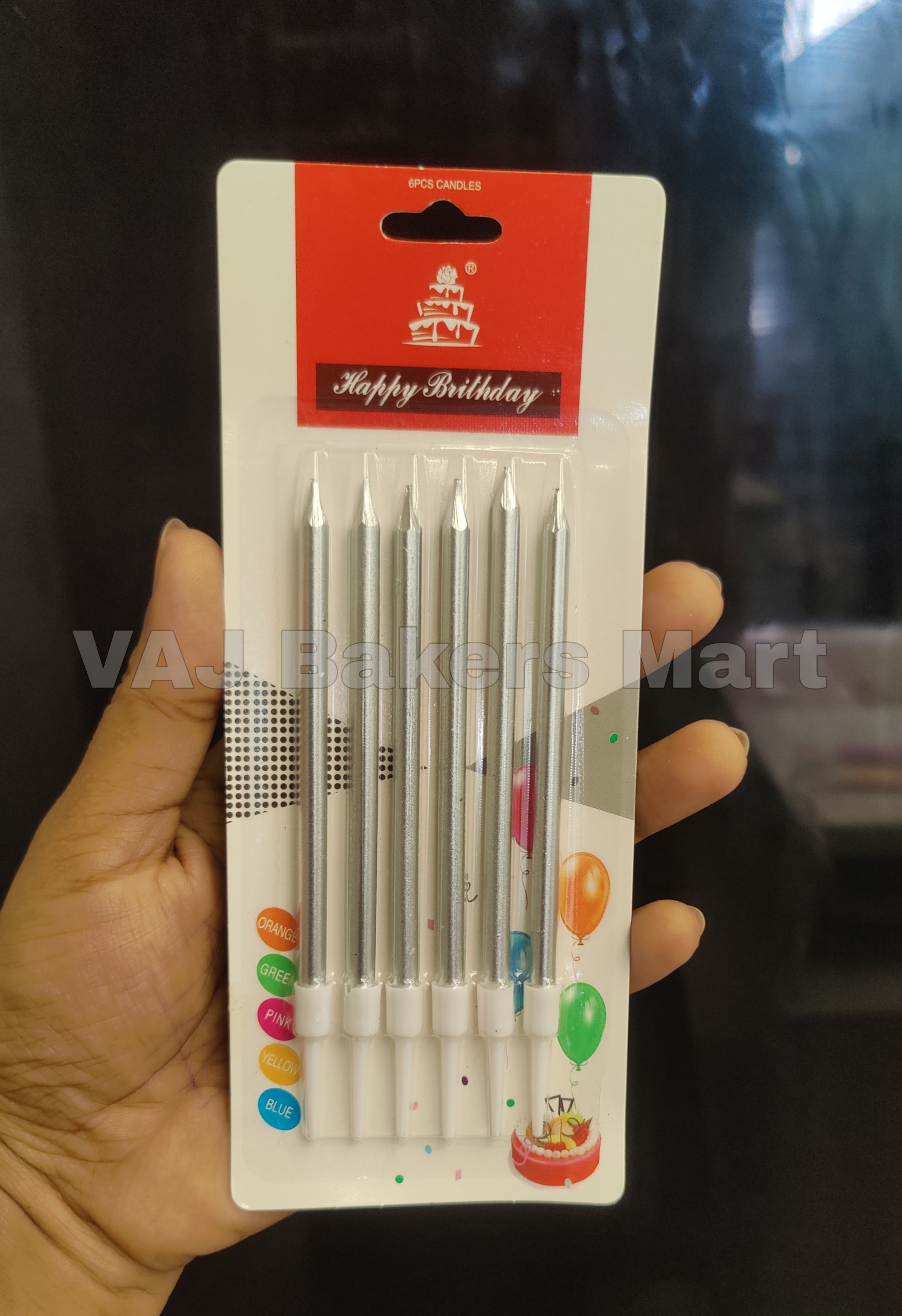 Silver Pencil Candles